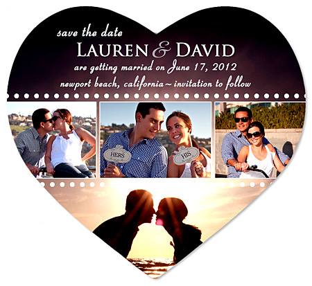 "Film Strip" Photo Heart